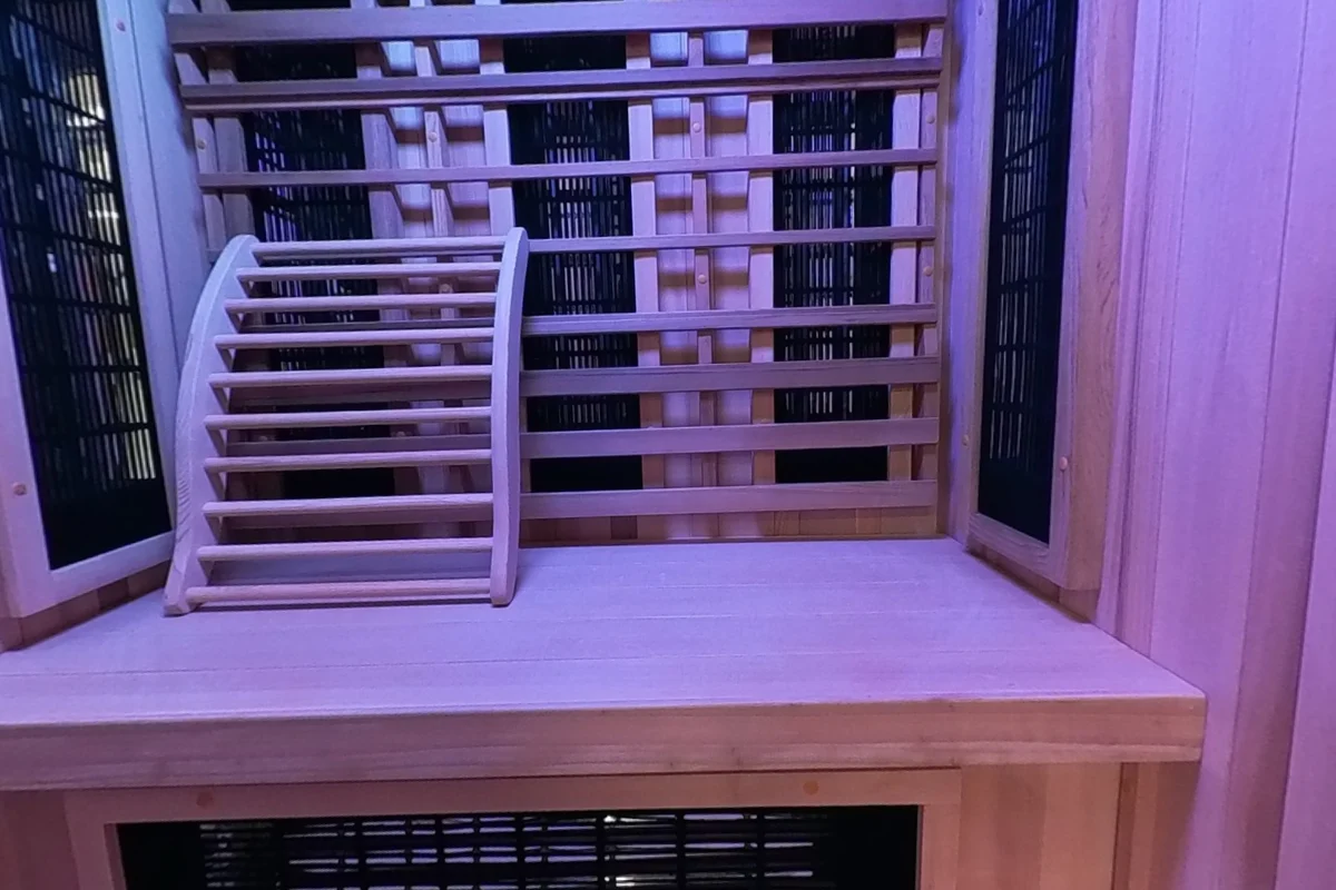 Rear infrared panels behind the wood slats in the FD4.